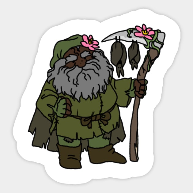 Dwarf Druid Sticker by NathanBenich